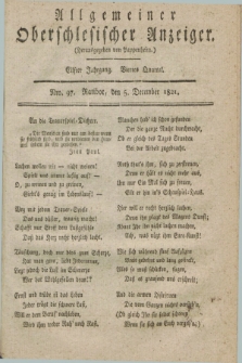 Allgemeiner Oberschlesischer Anzeiger. Jg.11, Quartal 4, Nro. 97 (5 December 1821)