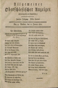 Allgemeiner Oberschlesischer Anzeiger. Jg.12, Quartal 1, Nro. 4 (12 Januar 1822)