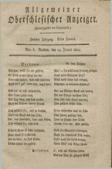 Allgemeiner Oberschlesischer Anzeiger. Jg.12, Quartal 1, Nro. 6 (19 Januar 1822)