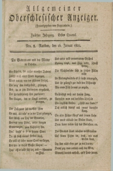 Allgemeiner Oberschlesischer Anzeiger. Jg.12, Quartal 1, Nro. 8 (26 Januar 1822)