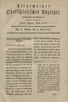 Allgemeiner Oberschlesischer Anzeiger. Jg.12, Quartal 1, Nro. 16 (23 Februar 1822)