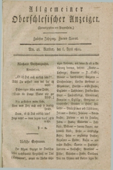 Allgemeiner Oberschlesischer Anzeiger. Jg.12, Quartal 2, Nro. 28 (6 April 1822)