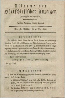 Allgemeiner Oberschlesischer Anzeiger. Jg.12, Quartal 2, Nro. 36 (4 May 1822) + dod.