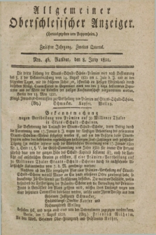 Allgemeiner Oberschlesischer Anzeiger. Jg.12, Quartal 2, Nro. 46 (8 Juny 1822)