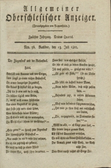 Allgemeiner Oberschlesischer Anzeiger. Jg.12, Quartal 3, Nro. 56 (13 Juli 1822)