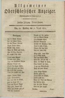 Allgemeiner Oberschlesischer Anzeiger. Jg.12, Quartal 3, Nro. 70 (31 August 1822)
