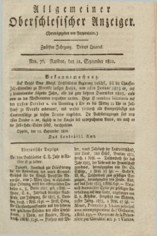 Allgemeiner Oberschlesischer Anzeiger. Jg.12, Quartal 3, Nro. 76 (21 September 1822)