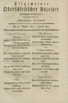 Allgemeiner Oberschlesischer Anzeiger. Jg.12, Quartal 4, Nro. 82 (12 October 1822)