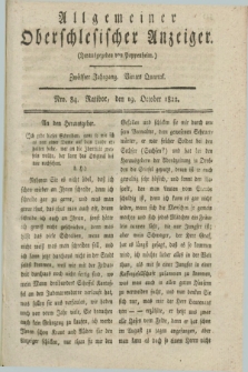 Allgemeiner Oberschlesischer Anzeiger. Jg.12, Quartal 4, Nro. 84 (19 October 1822)