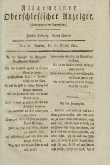 Allgemeiner Oberschlesischer Anzeiger. Jg.12, Quartal 4, Nro. 86 (26 October 1822) + dod.