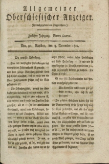 Allgemeiner Oberschlesischer Anzeiger. Jg.12, Quartal 4, Nro. 90 (9 November 1822)