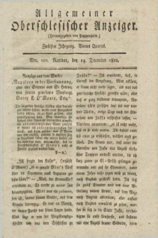 Allgemeiner Oberschlesischer Anzeiger. Jg.12, Quartal 4, Nro. 100 (14 December 1822)