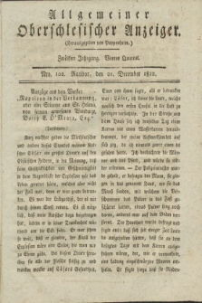 Allgemeiner Oberschlesischer Anzeiger. Jg.12, Quartal 4, Nro. 102 (21 December 1822)