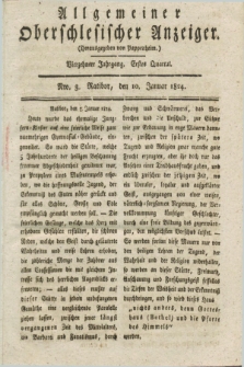 Allgemeiner Oberschlesischer Anzeiger. Jg.14, Quartal 1, Nro. 3 (10 Januar 1824)