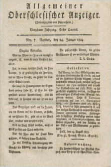 Allgemeiner Oberschlesischer Anzeiger. Jg.14, Quartal 1, Nro. 7 (24 Januar 1824)