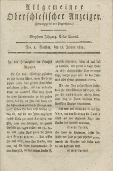 Allgemeiner Oberschlesischer Anzeiger. Jg.14, Quartal 1, Nro. 8 (28 Januar 1824)