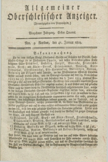Allgemeiner Oberschlesischer Anzeiger. Jg.14, Quartal 1, Nro. 9 ([1 Februar] 1824)
