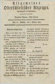 Allgemeiner Oberschlesischer Anzeiger. Jg.14, Quartal 1, Nro. 11 (7 Februar 1824)