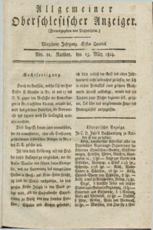 Allgemeiner Oberschlesischer Anzeiger. Jg.14, Quartal 1, Nro. 21 (13 März 1824)