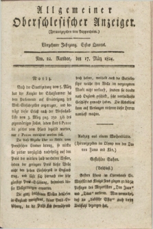Allgemeiner Oberschlesischer Anzeiger. Jg.14, Quartal 1, Nro. 22 (17 März 1824)
