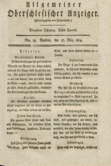Allgemeiner Oberschlesischer Anzeiger. Jg.14, Quartal 1, Nro. 25 (27 März 1824)
