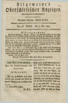 Allgemeiner Oberschlesischer Anzeiger. Jg.14, Quartal 2, Nro. 36 (5 Mai 1824)