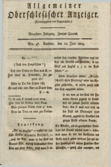 Allgemeiner Oberschlesischer Anzeiger. Jg.14, Quartal 2, Nro. 47 (12 Juni 1824)