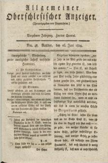 Allgemeiner Oberschlesischer Anzeiger. Jg.14, Quartal 2, Nro. 48 (16 Juni 1824)