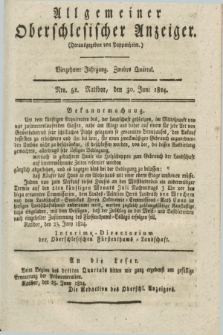 Allgemeiner Oberschlesischer Anzeiger. Jg.14, Quartal 2, Nro. 52 (30 Juni 1824)