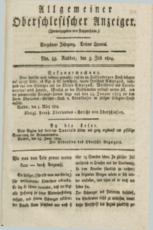 Allgemeiner Oberschlesischer Anzeiger. Jg.14, Quartal 3, Nro. 53 (3 Juli 1824)