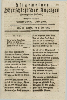 Allgemeiner Oberschlesischer Anzeiger. Jg.14, Quartal 3, Nro. 54 (7 Juli 1824)