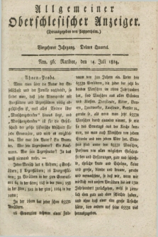 Allgemeiner Oberschlesischer Anzeiger. Jg.14, Quartal 3, Nro. 56 (14 Juli 1824)