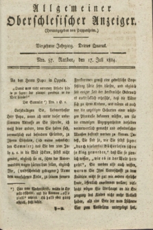 Allgemeiner Oberschlesischer Anzeiger. Jg.14, Quartal 3, Nro. 57 (17 Juli 1824)