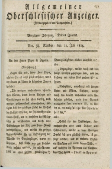 Allgemeiner Oberschlesischer Anzeiger. Jg.14, Quartal 3, Nro. 58 (21 Juli 1824)