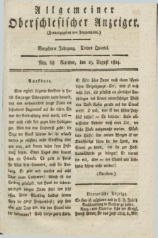 Allgemeiner Oberschlesischer Anzeiger. Jg.14, Quartal 3, Nro. 68 (25 August 1824)