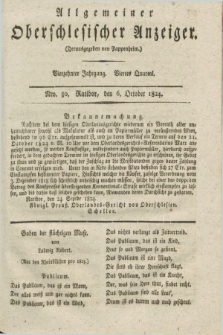 Allgemeiner Oberschlesischer Anzeiger. Jg.14, Quartal 4, Nro. 80 (6 October 1824)