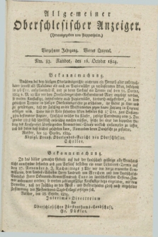 Allgemeiner Oberschlesischer Anzeiger. Jg.14, Quartal 4, Nro. 83 (16 October 1824)
