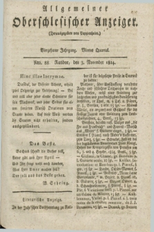 Allgemeiner Oberschlesischer Anzeiger. Jg.14, Quartal 4, Nro. 88 (3 November 1824)
