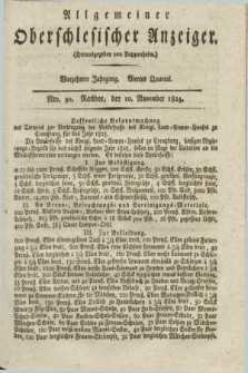 Allgemeiner Oberschlesischer Anzeiger. Jg.14, Quartal 4, Nro. 90 (10 November 1824)