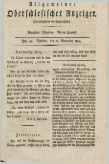 Allgemeiner Oberschlesischer Anzeiger. Jg.14, Quartal 4, Nro. 94 (24 November 1824)