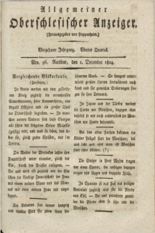 Allgemeiner Oberschlesischer Anzeiger. Jg.14, Quartal 4, Nro. 96 (1 December 1824)