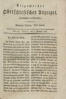 Allgemeiner Oberschlesischer Anzeiger. Jg.17, Quartal 1, Nro. 11 (7 Februar 1827)