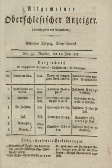 Allgemeiner Oberschlesischer Anzeiger. Jg.17, Quartal 3, Nro. 55 (11 July 1827)