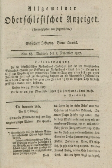 Allgemeiner Oberschlesischer Anzeiger. Jg.17, Quartal 4, Nro. 88 (3 November 1827)