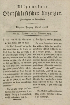 Allgemeiner Oberschlesischer Anzeiger. Jg.17, Quartal 4, Nro. 95 (28 November 1827)