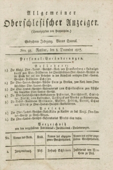 Allgemeiner Oberschlesischer Anzeiger. Jg.17, Quartal 4, Nro. 98 (8 December 1827)