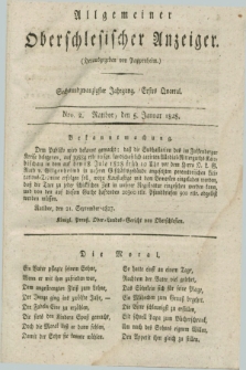 Allgemeiner Oberschlesischer Anzeiger. Jg.26, Quartal 1, Nro. 2 (5 Januar 1828)