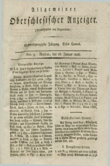 Allgemeiner Oberschlesischer Anzeiger. Jg.26, Quartal 1, Nro. 5 (16 Januar 1828)
