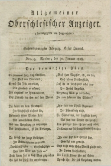 Allgemeiner Oberschlesischer Anzeiger. Jg.26, Quartal 1, Nro. 9 (30 Januar 1828)