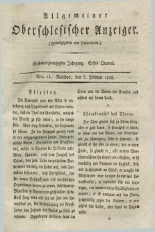 Allgemeiner Oberschlesischer Anzeiger. Jg.26, Quartal 1, Nro. 11 (6 Februar 1828)